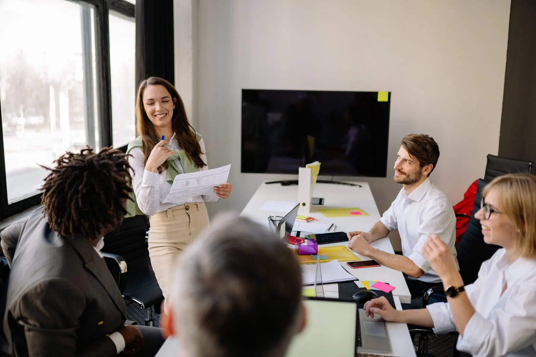 R&eacute;union d'&eacute;quipe autour du bien-&ecirc;tre au travail