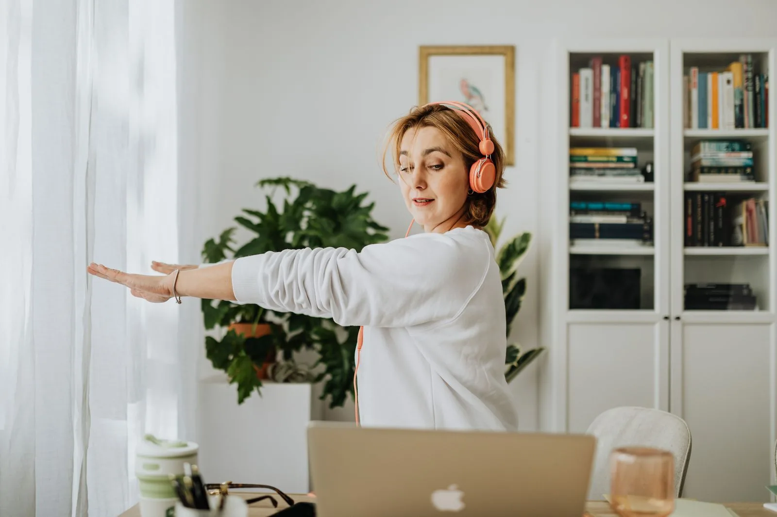 S&eacute;ance d'&eacute;veil musculaire en &eacute;quipe au travail