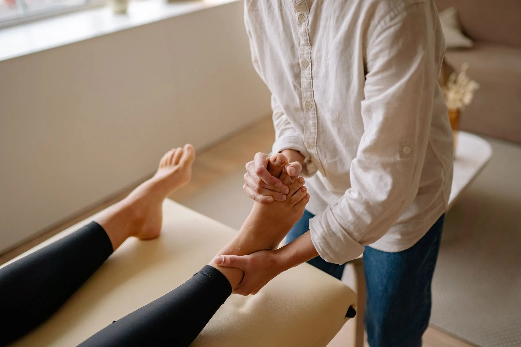 S&eacute;ance de r&eacute;flexologie en entreprise