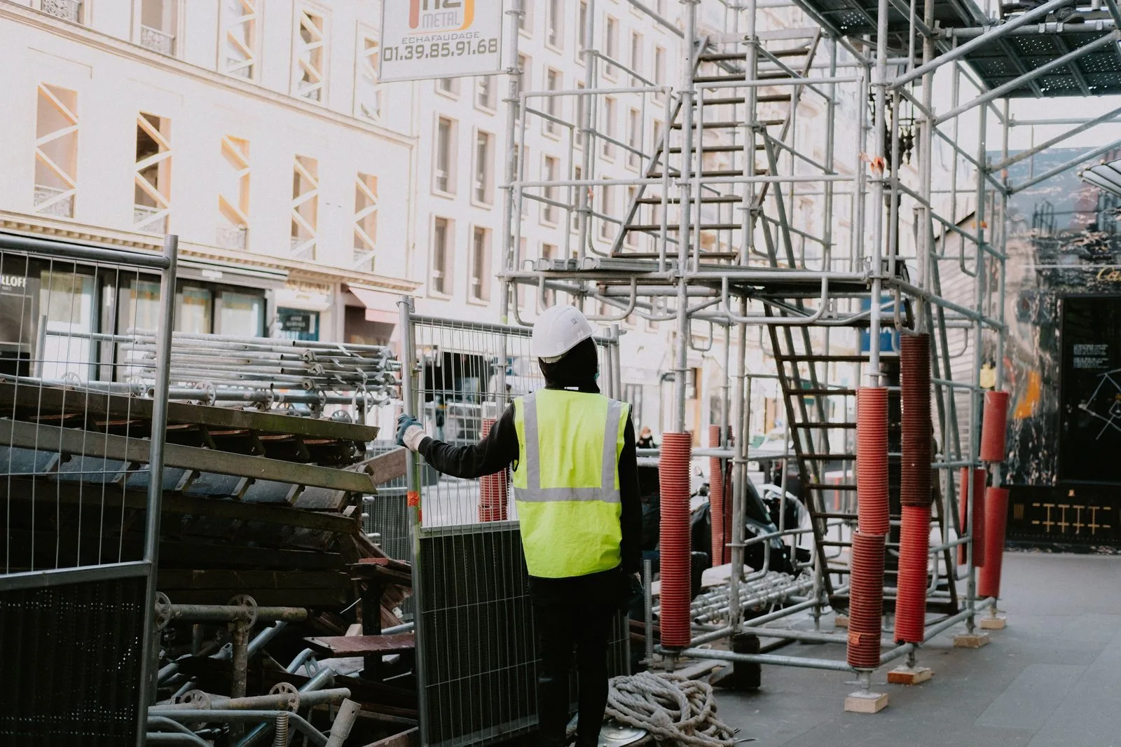 Chantier a risque et securite au travail, droit de retrait